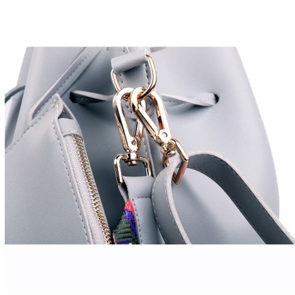 NEW Amaris Drawstring Bucket Bag (Gray) - Picture 6 of 8